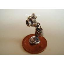 Old Style Telephone Sterling Silver Charm