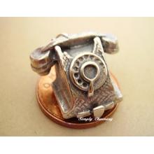 Telephone - Notepad Opening Sterling Silver Charm