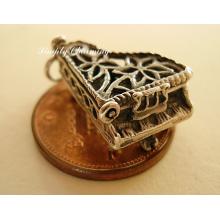 Piano Opening Sterling Silver Charm