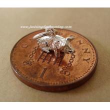 Sterling Silver Piglet Charm