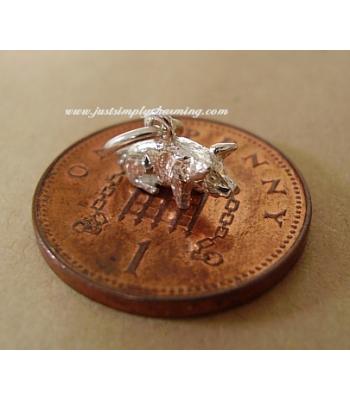 Sterling Silver Piglet Charm