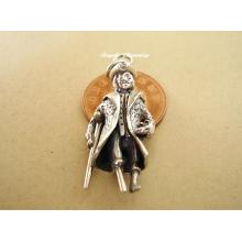 Pirate With Flintlock Pistol Sterling Silver Charm