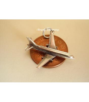 Jumbo Jet Sterling Silver Charm