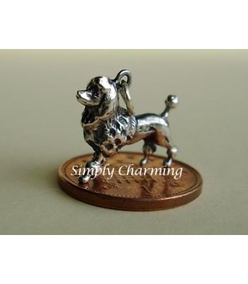 Poodle Dog Sterling Silver Charm