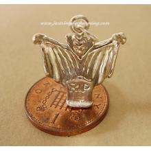 Ghostly Ghoul RIP Sterling Silver Charm