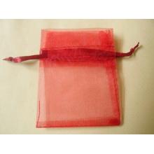 Red Organza Bag With Drawstring
