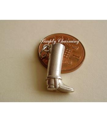 Riding Boot Sterling Silver Charm