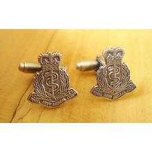 Sterling Silver British Royal Army Medical Corps Cufflinks