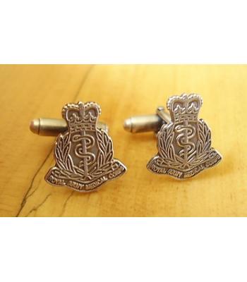 Sterling Silver British Royal Army Medical Corps Cufflinks