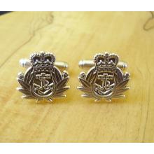 Sterling Silver British Army Royal Navy Cufflinks