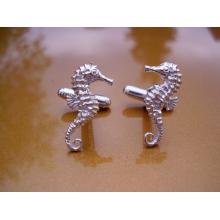 Sterling Silver Seahorse Cufflinks
