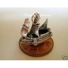 Galleon Ship Opening Sterling Silver Charm