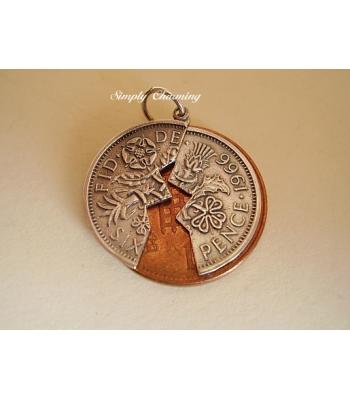 Half a Sixpence Sterling Silver charm