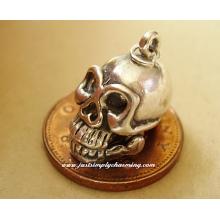 Moving Skull Sterling Silver Charm