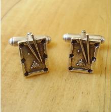 Sterling Silver Snooker Table Cufflinks
