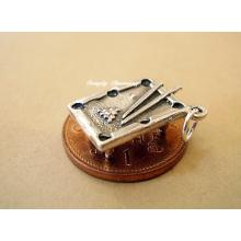 Snooker Table Sterling Silver Charm