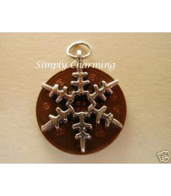 Snowflake Sterling Silver Charm