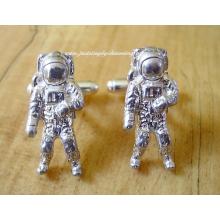 Sterling Silver Spaceman Astronaut Cufflinks
