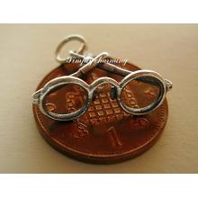 Spectacles Sterling Silver Charm