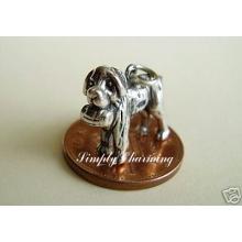 St Bernard Dog Sterling Silver Charm