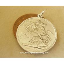 St George & Dragon Lucky Talisman Sterling Silver Charm