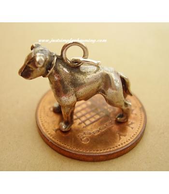 Sterling Silver Staffordshire Bull Terrier Charm