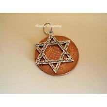 Star of David Sterling Silver Charm or Pendant