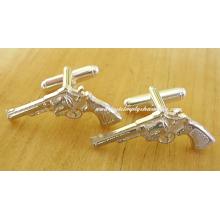 Sterling Silver Handgun Cufflinks