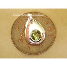 Sterling Silver Swarovski August Peridot Birthstone Charm