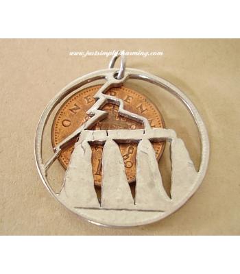 Stonehenge Sterling Silver Pendant