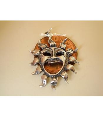 Pagan Sun Sterling Silver Charm or Pendant