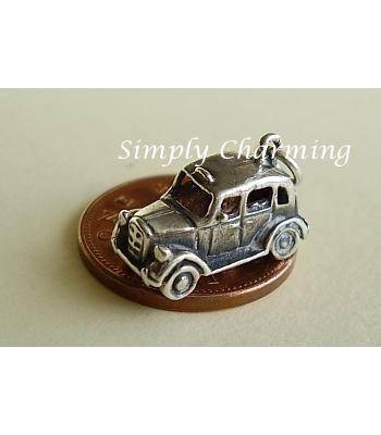 Taxi Sterling Silver Charm