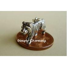 Tiger Sterling Silver Charm