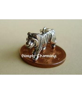 Tiger Sterling Silver Charm