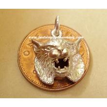 Tigers Head Sterling Silver Charm