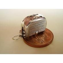 Toaster Moving Sterling Silver Charm