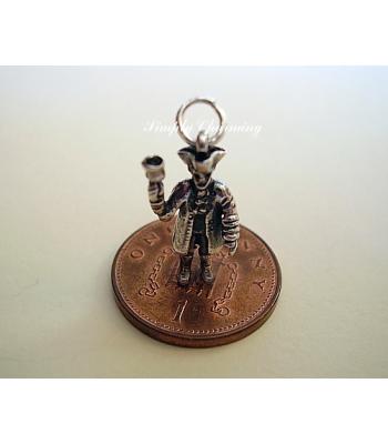 Town Crier Sterling Silver Charm