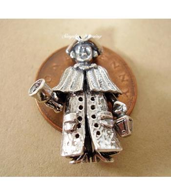 Town Crier Sterling Silver Charm