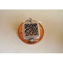 Travel Clock Opening Sterling Silver Charm