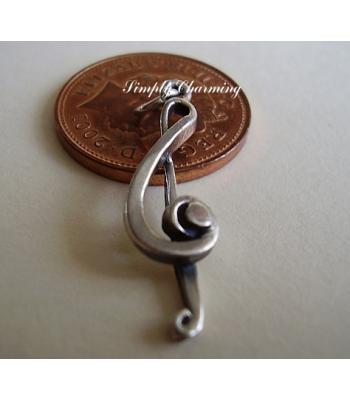 Treble Clef Sterling Silver Charm