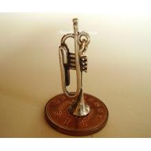 Trumpet Sterling Silver Charm