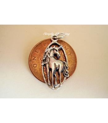 Unicorn Sterling Silver Charm Pendant