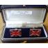 Enamelled Union Jack Flag Sterling Silver Cufflinks