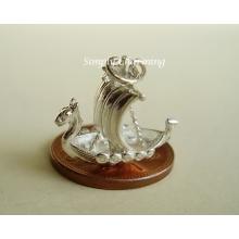 Viking Ship Sterling Silver Charm