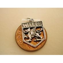 Wales Shield Sterling Silver Charm