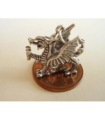 Welsh Dragon Sterling Silver Charm