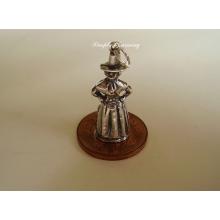 Welsh Lady Sterling Silver Charm