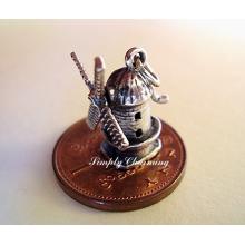 Windmill Moving Sterling Silver Charm