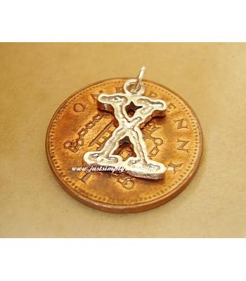 X Files sterling Silver Charm