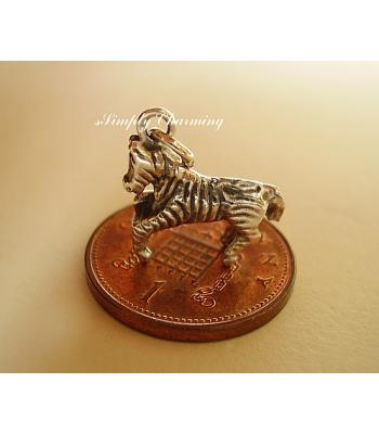 Zebra Sterling Silver Charm